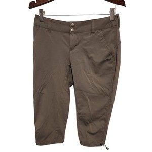 Columbia Sportswear Company Women's Dark Gray ‎ Belt Loop Cropped Pant Size 4